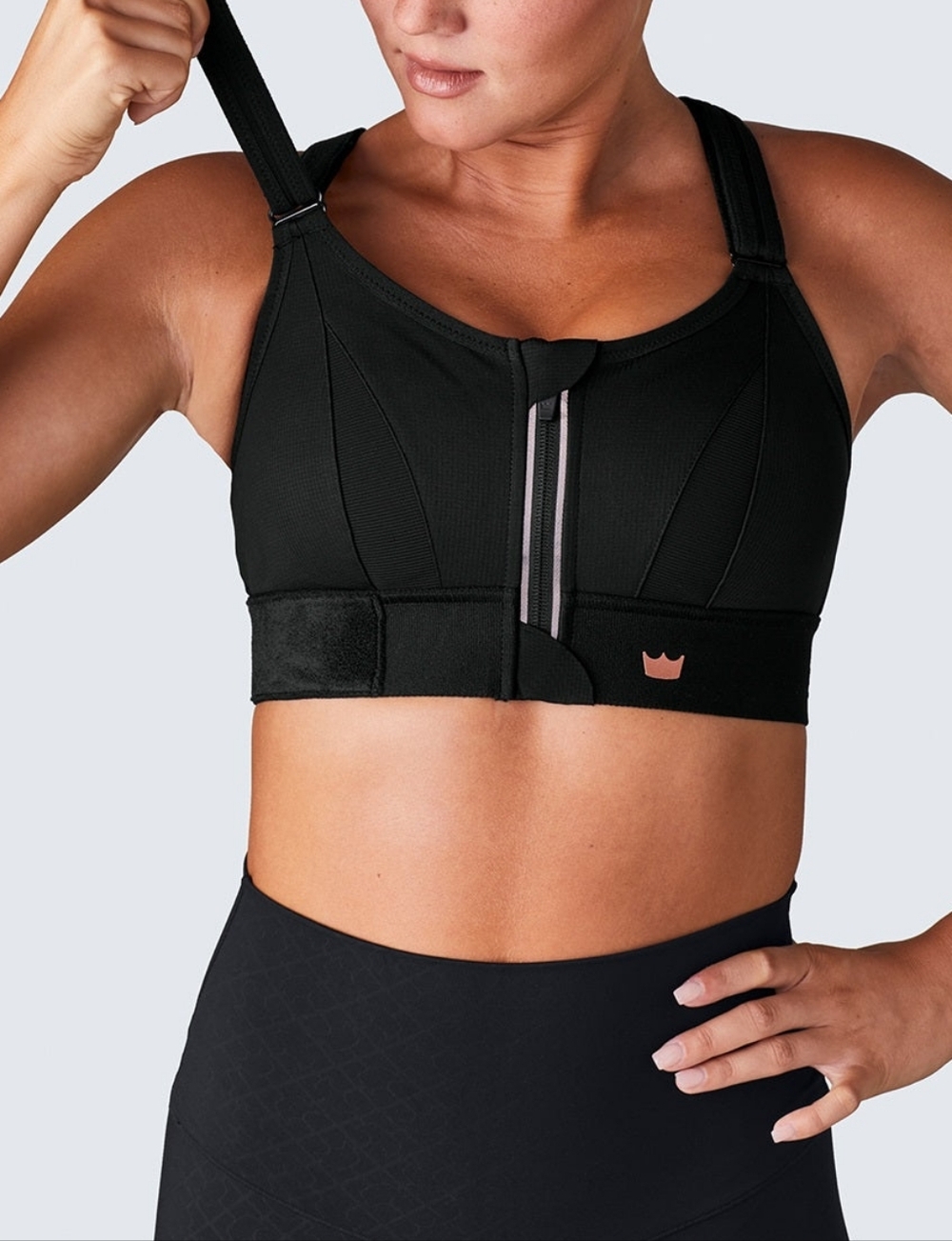 SheFit Ultimate Black Sports Bra 110002  Size 1 LUXE NEW